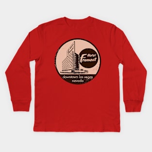 Retro Vintage Fremont Hotel and Casino Las Vegas Kids Long Sleeve T-Shirt